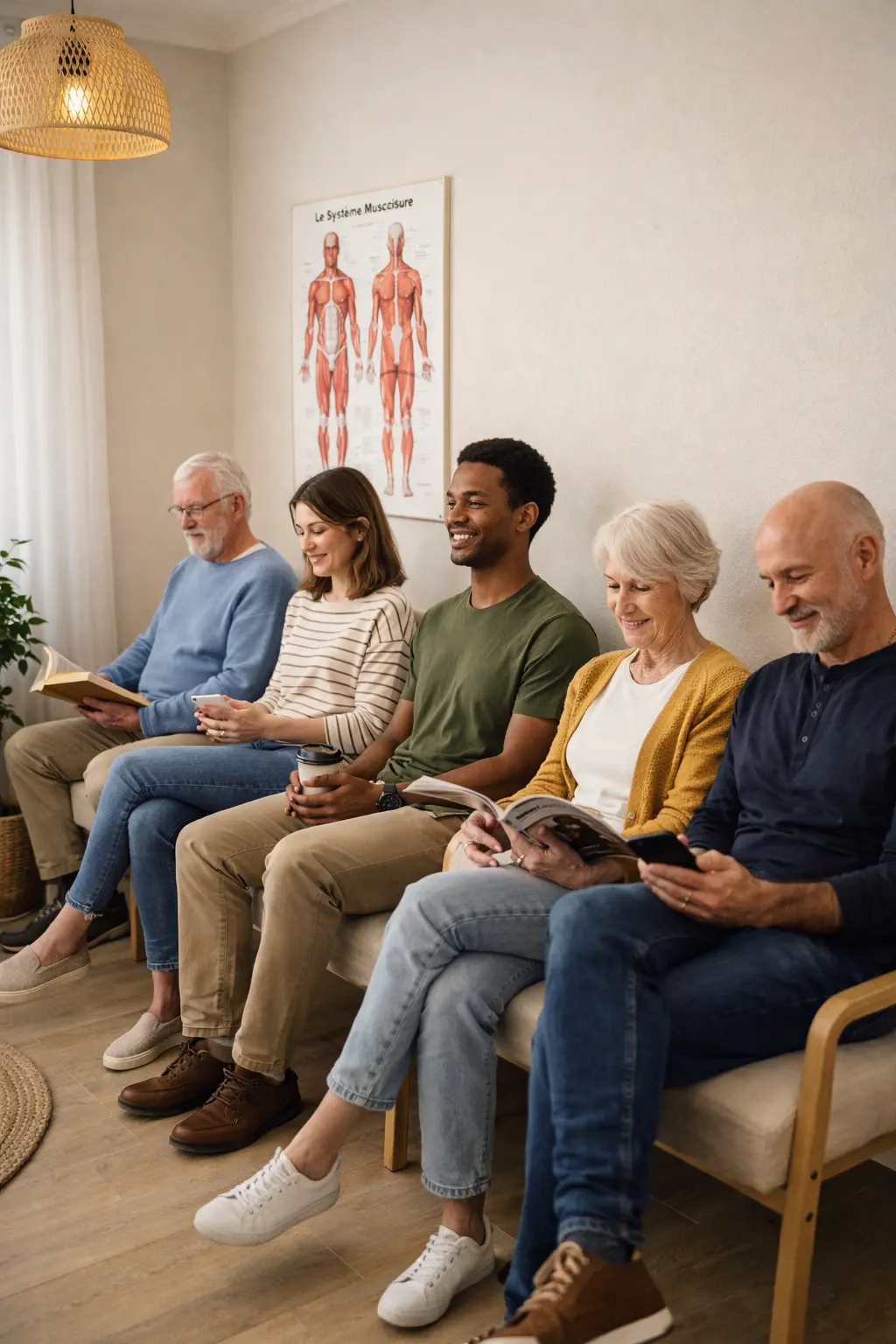 Salle d'attente du cabinet d'ostéopathie à Grésy-sur-Aix